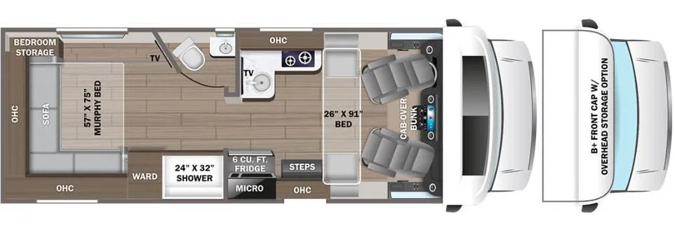 Entegra Coach Qwest 24N floor plan