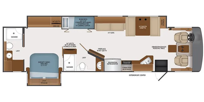 2021 Fleetwood Southwind 37F floor plan