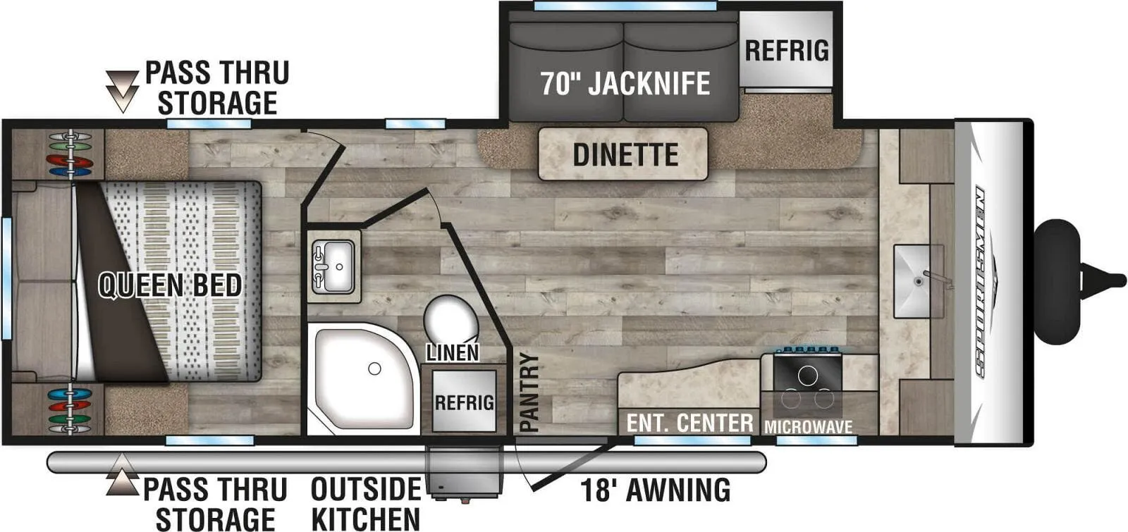 K-Z Sportsmen SE 231FKKSE floor plan