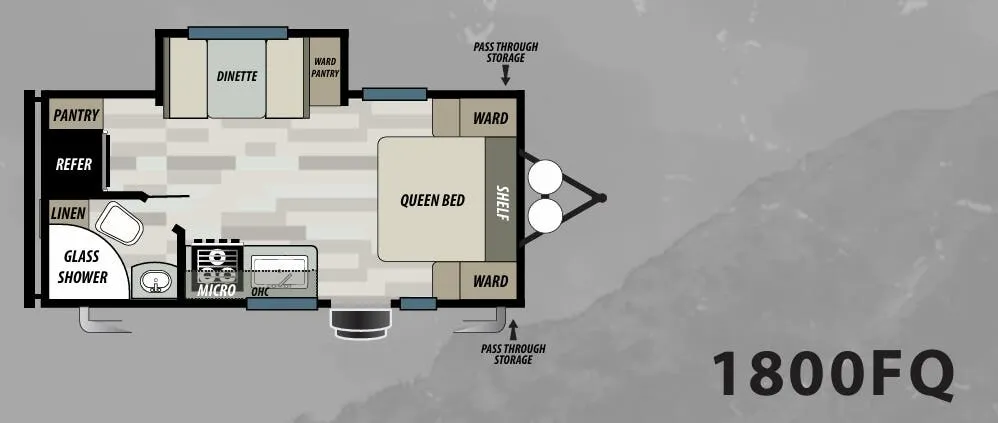 Forest River Sonoma 1800FQ floor plan
