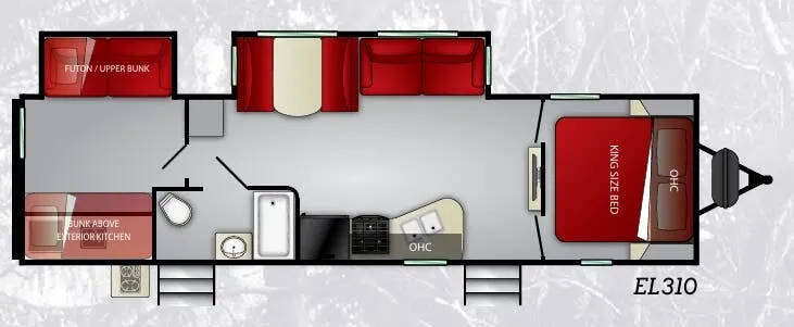 Cruiser RV Embrace 310 floor plan