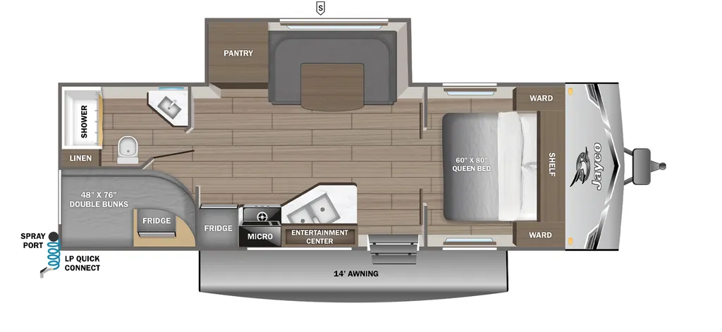 2026 Jayco Jay Flight SLX 245BHSW floor plan