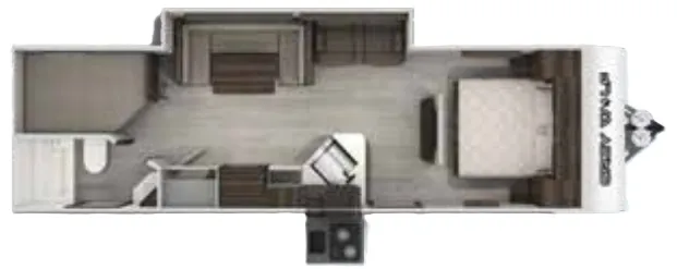 Forest River Cherokee Grey Wolf 26DBH floor plan