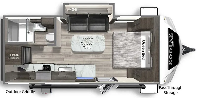 2023 Dutchmen Kodiak Cub 199RK - Floor plan