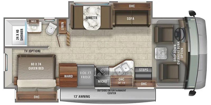 2018 Jayco Alante 26X - Floor plan