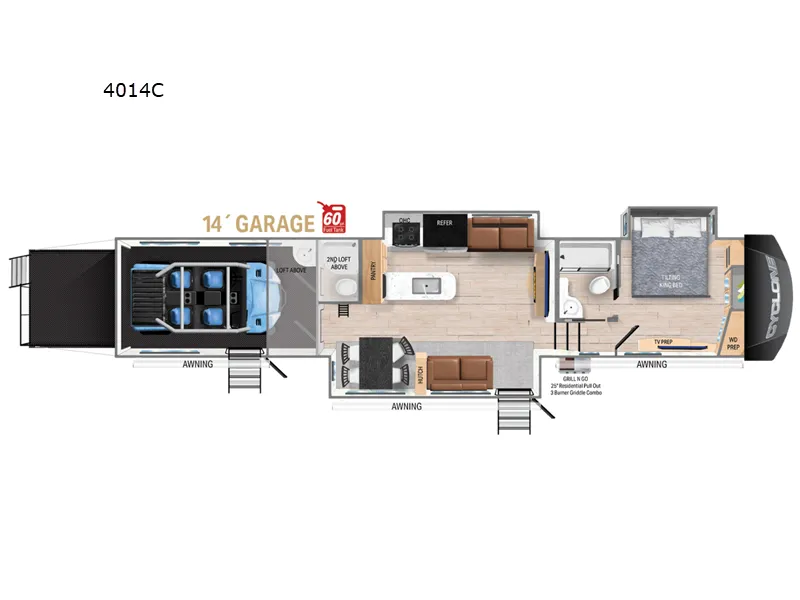 2024 Heartland Cyclone 4014C - Photo 3
