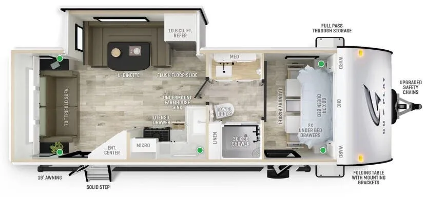 2025 Wayfinder Go Play 26RLS floor plan