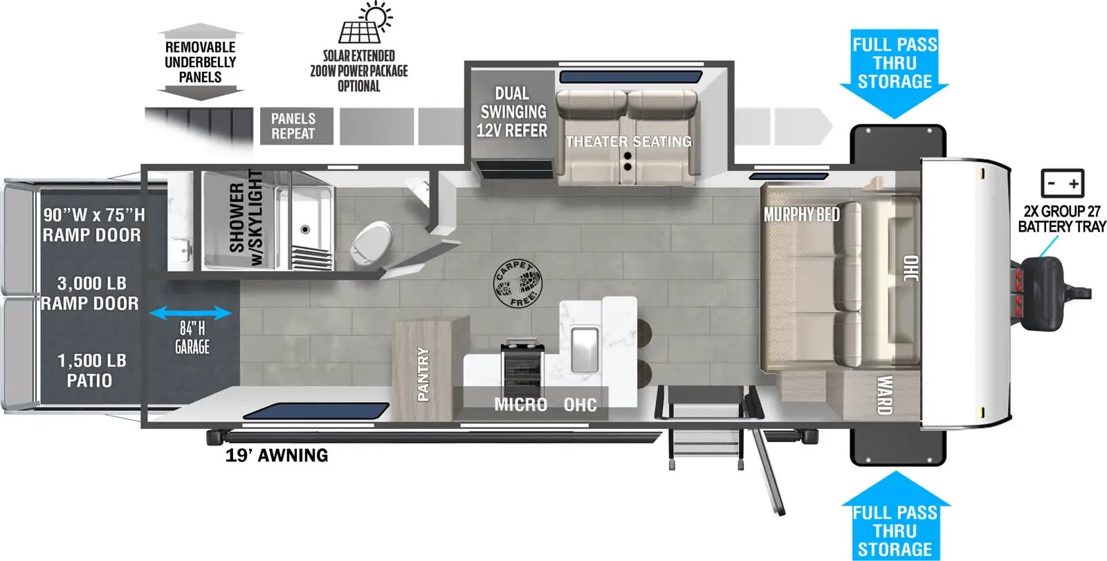Forest River Wildwood FSX Max Series 245VC floor plan