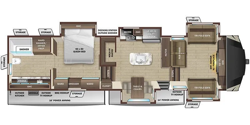 Highland Ridge Mesa Ridge 378RBS floor plan