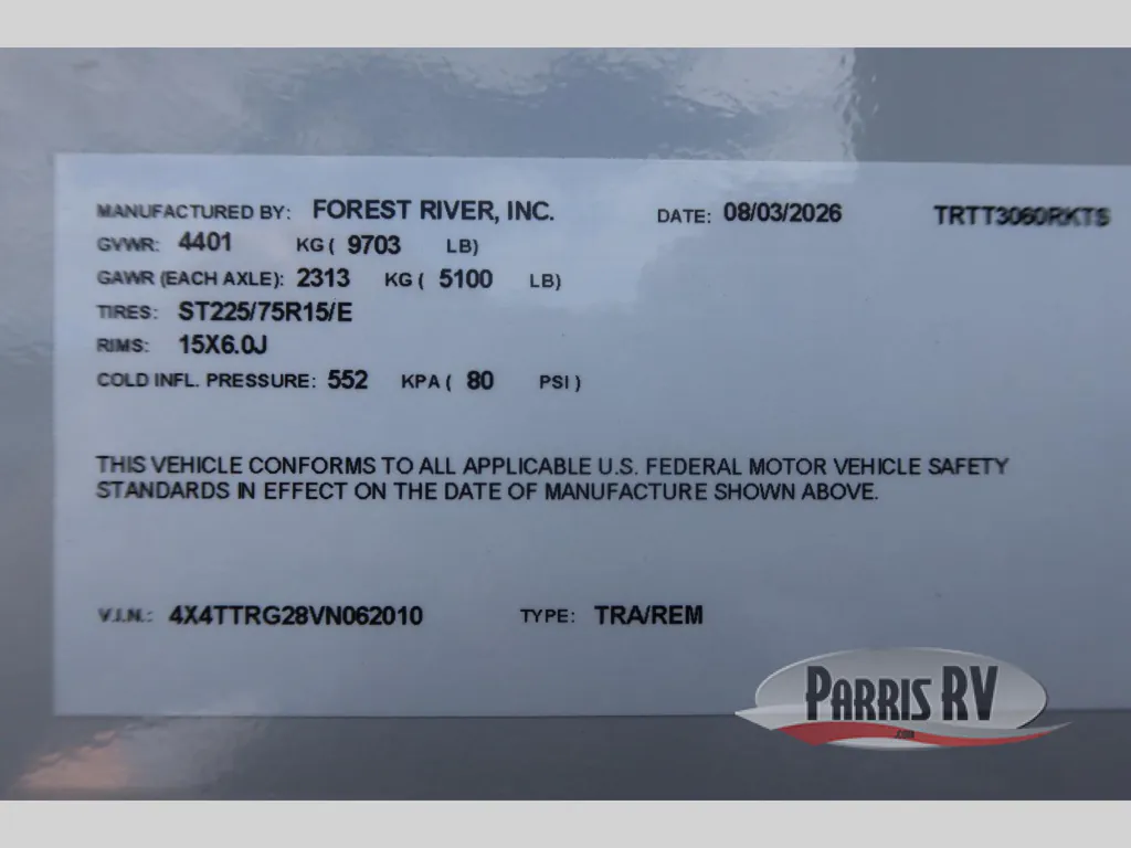 2027 Forest River Puma Tracks 3060RKTS, Photos photo 52