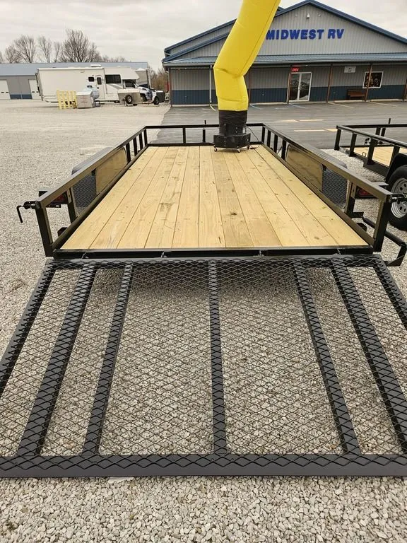 2025 Lone Wolf Trailer Company 83 x 18 Tandem Axle Tube Rail Utility - Photo 4