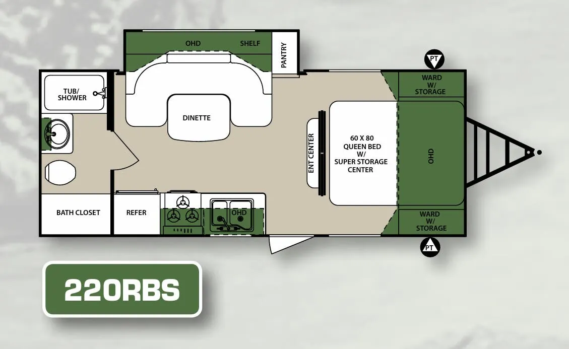 Forest River Surveyor 220RBS floor plan