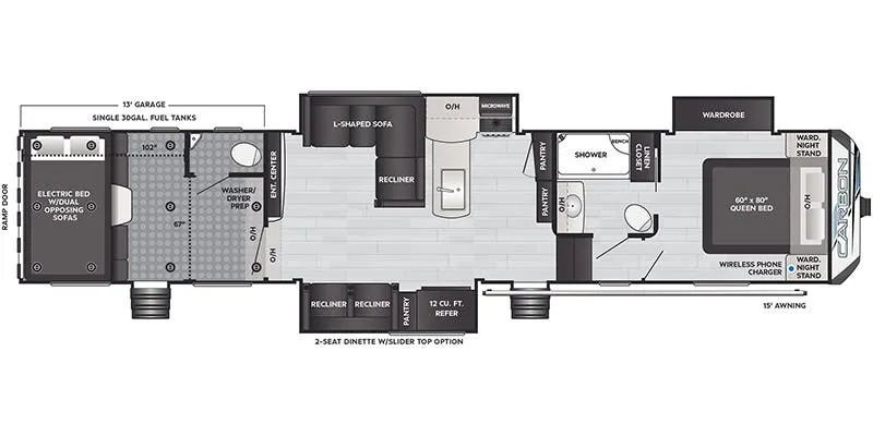 Keystone Carbon 403 floor plan
