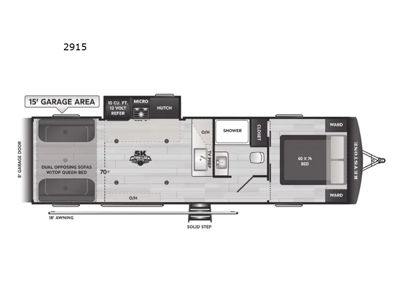 2026 Keystone Fuzion Impact Edition 2915 - Floor plan
