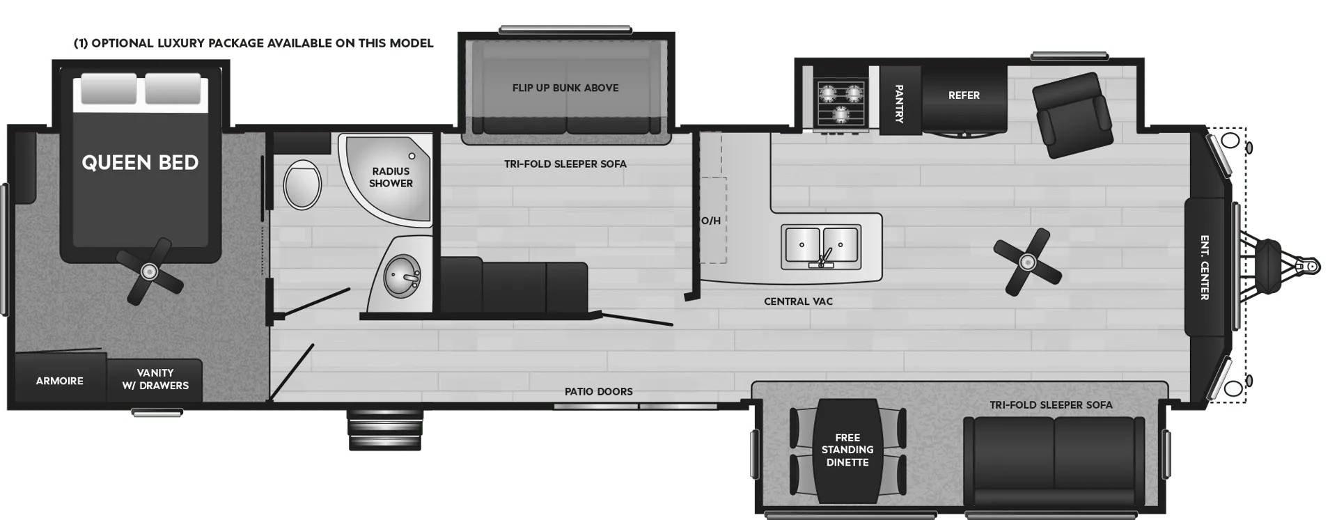 Keystone Retreat 391MBNK floor plan
