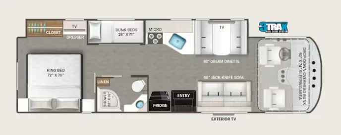 Thor Motor Coach Freedom Traveler A32 floor plan