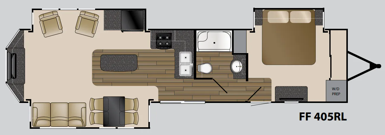 Heartland Fairfield 405 RL floor plan