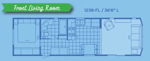 Canterbury RV Parkvue 1238-FL floor plan