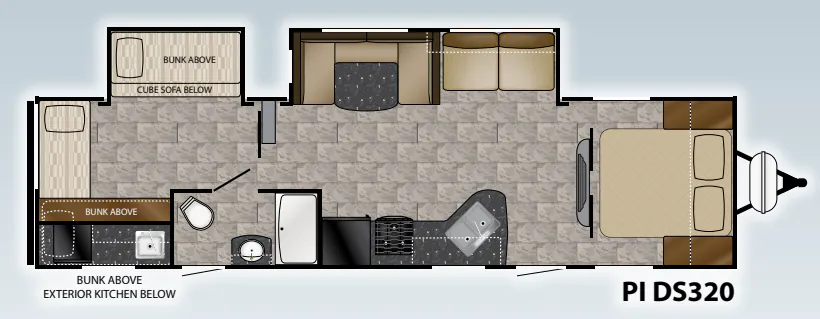 Heartland Pioneer DS320 floor plan