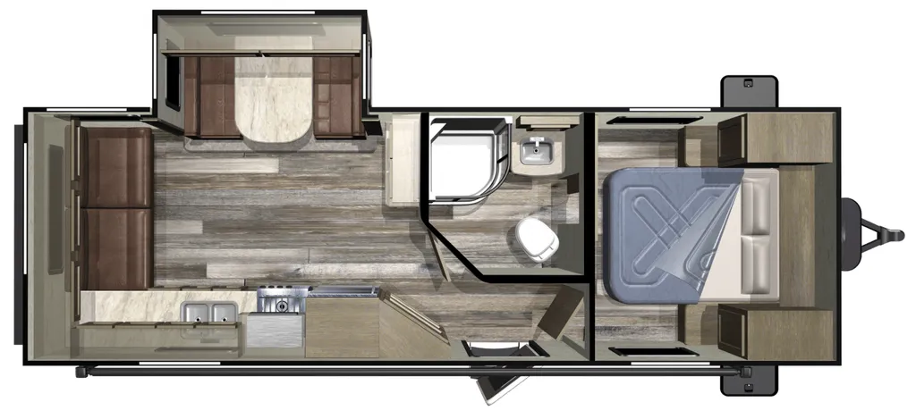 2018 Starcraft Launch Outfitter 24RLS floor plan