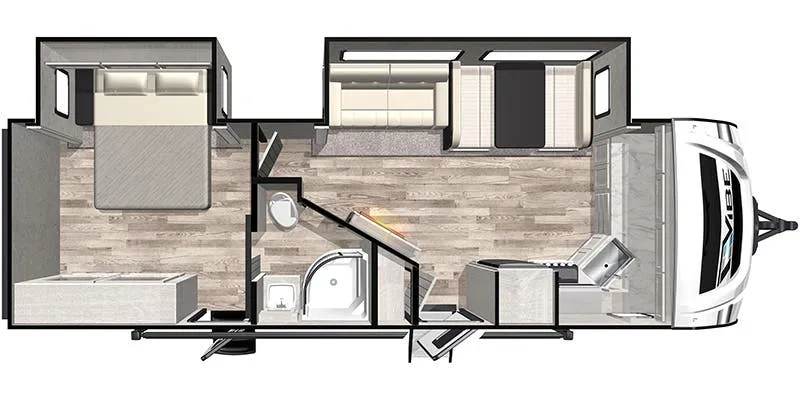 2021 Forest River Vibe 27FK - Floor plan