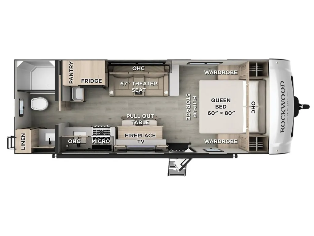 2026 Forest River Rockwood 2524FBT floor plan