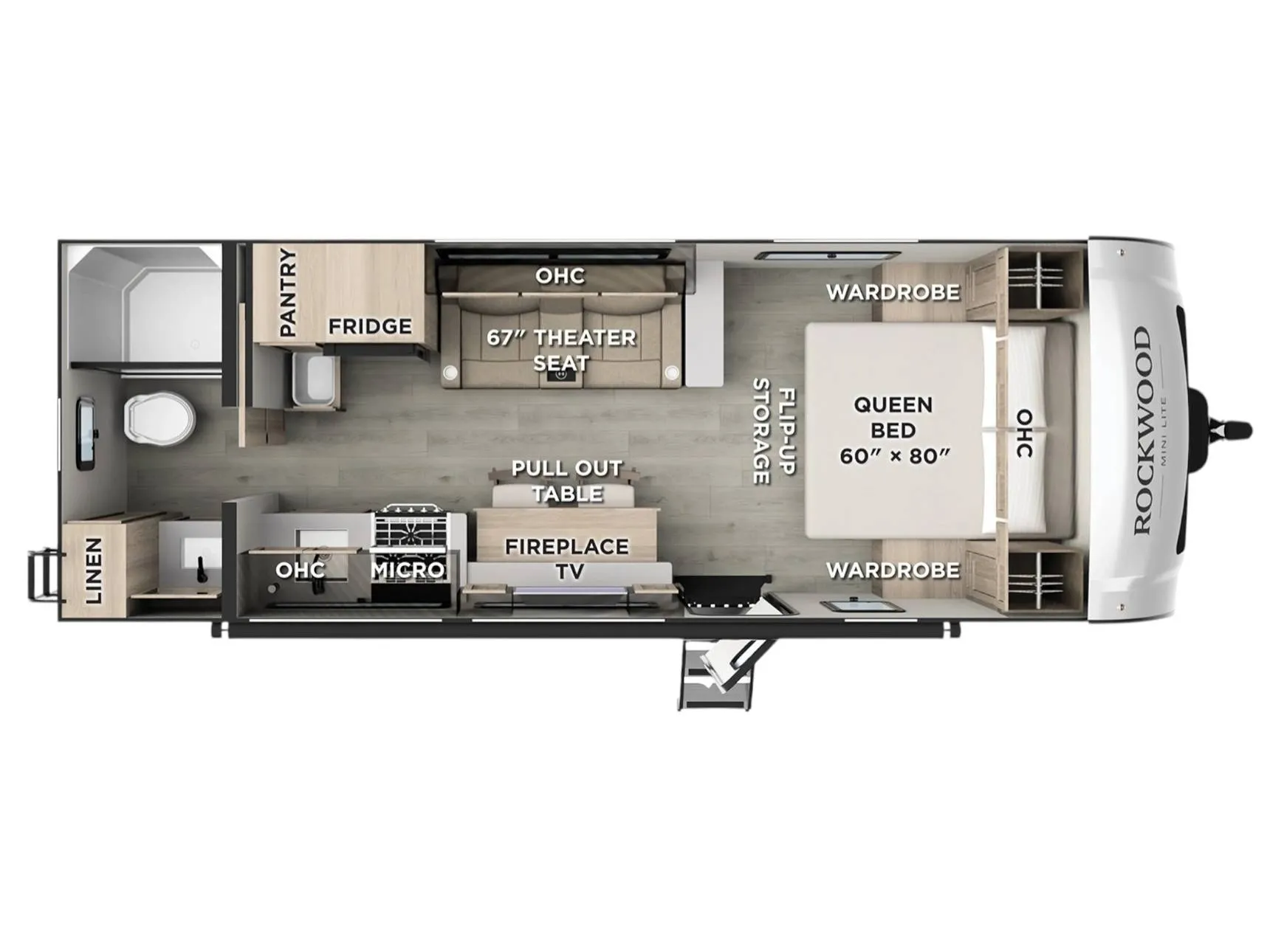 2026 Forest River Rockwood 2524FBT - Floor plan