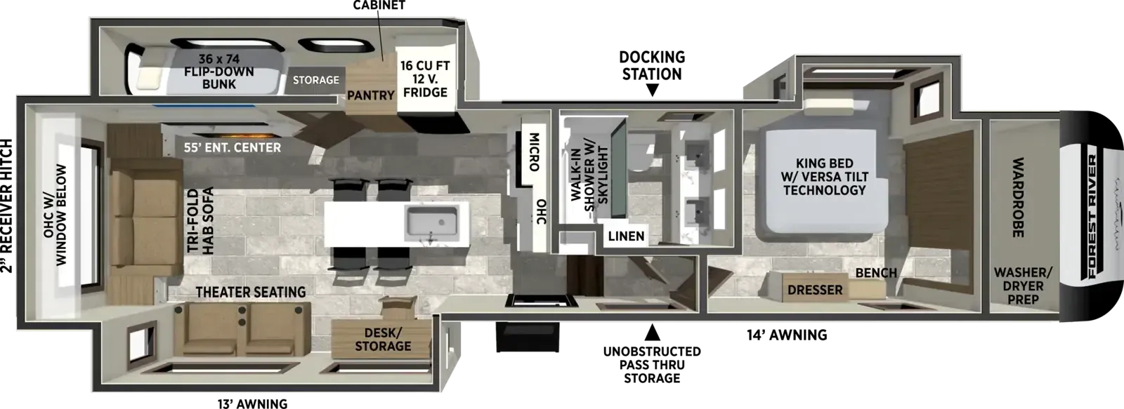 Forest River Impression 318RL floor plan