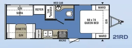 Coachmen Clipper 21RD floor plan
