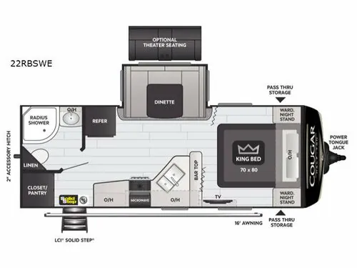 2022 Keystone RV Cougar Half-Ton 22RBSWE - Photo 2