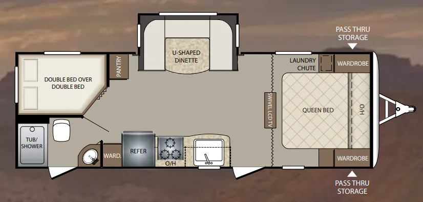 2015 Keystone Bullet 247BHSWE floor plan