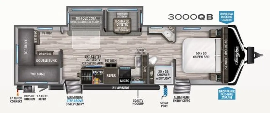 Grand Design Imagine 3000QB floor plan