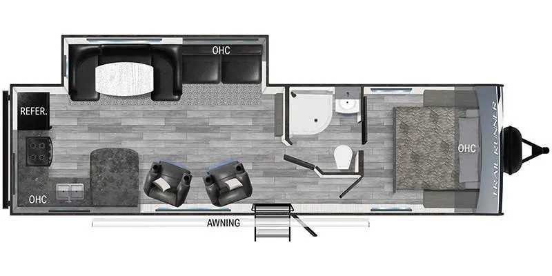 Heartland Trail Runner TR 27 RKS floor plan