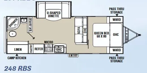 Coachmen Freedom Express Ultra Lite 248RBS floor plan