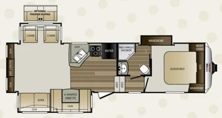 Keystone Cougar Half-Ton 283RETWE floor plan