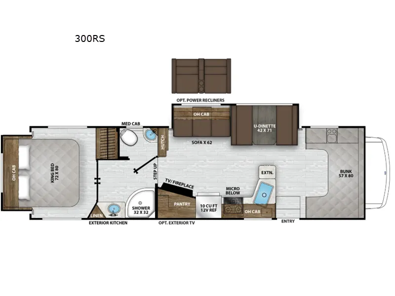 2026 Coachmen Leprechaun 300RS floor plan