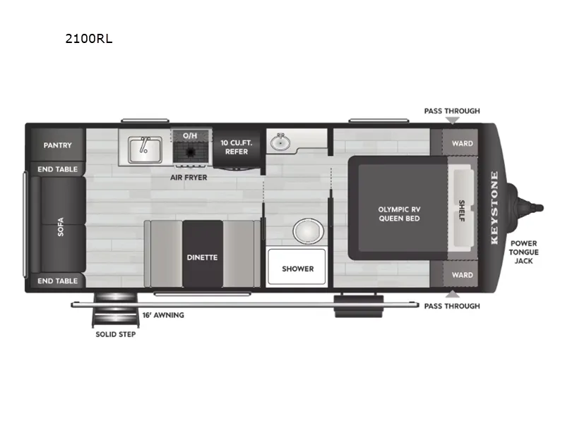 2026 Keystone Springdale 2100RL - Floor plan