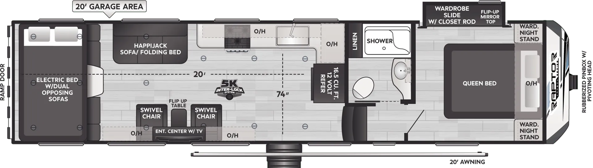 2026 Keystone Carbon 310 - Floor plan