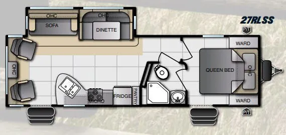 Pacific Coachworks Tango Xtralite 27RLSS floor plan
