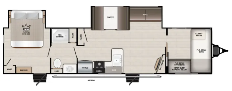 Forest River Salem 36VBDS floor plan