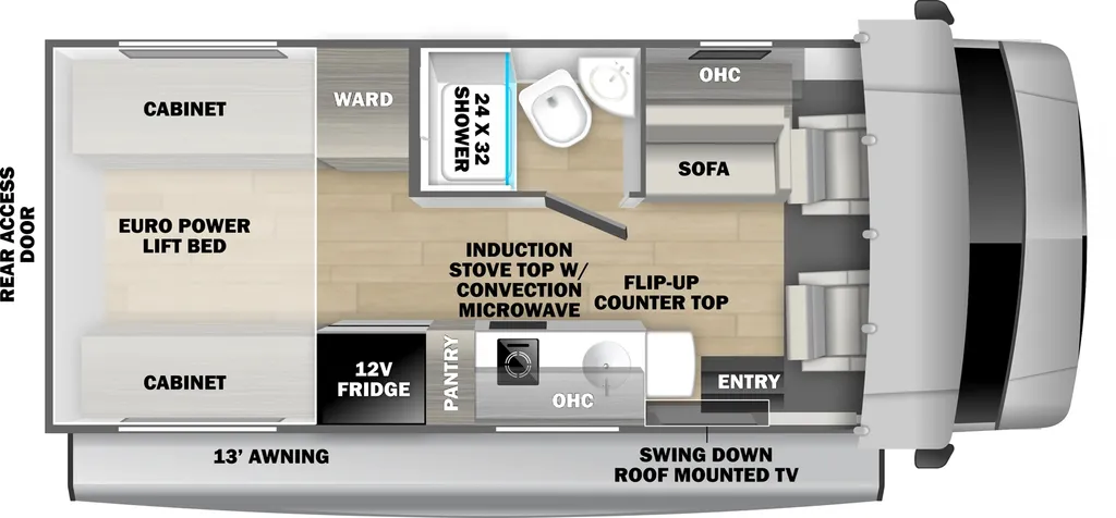 2026 Forest River SUNSEEKER 2030RP floor plan