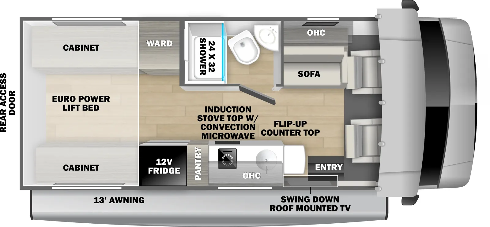 2026 Forest River SUNSEEKER 2030RP - Floor plan