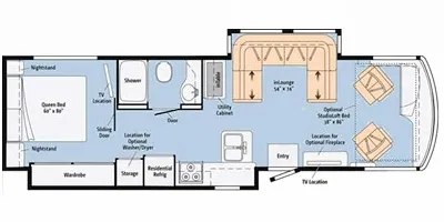 2015 Itasca SOLEI 34T Class A Diesel floor plan