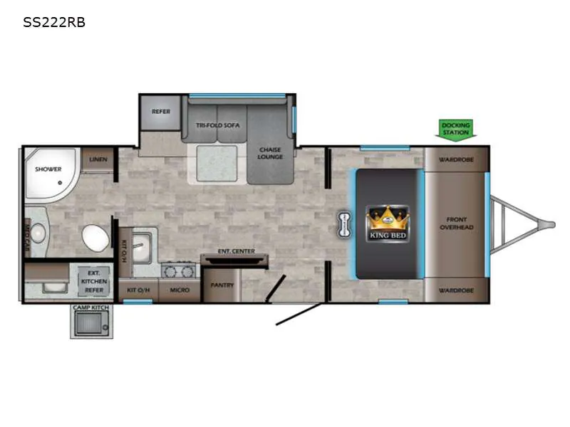 2022 CrossRoads Sunset Trail Super Lite 222RB - Floor plan