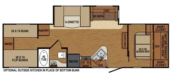 Augusta RV Flex 31DB floor plan