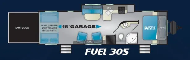 Heartland Fuel 305 floor plan