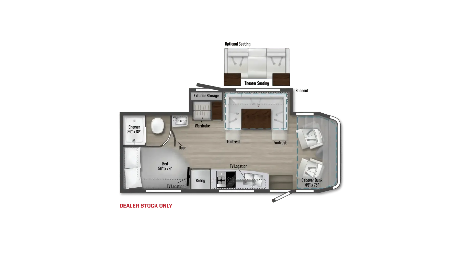 Winnebago Navion 24J floor plan