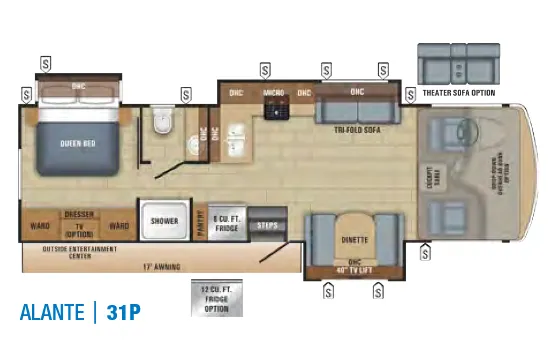Jayco Alante 31P floor plan