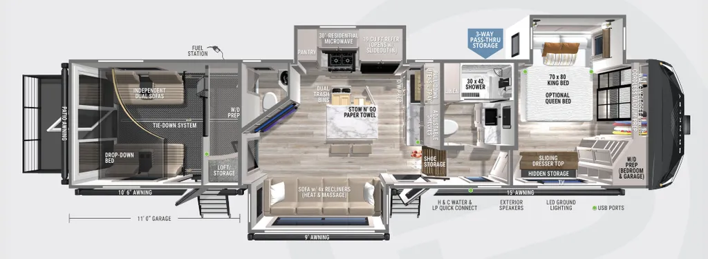 2027 Brinkley Model G 3500 floor plan