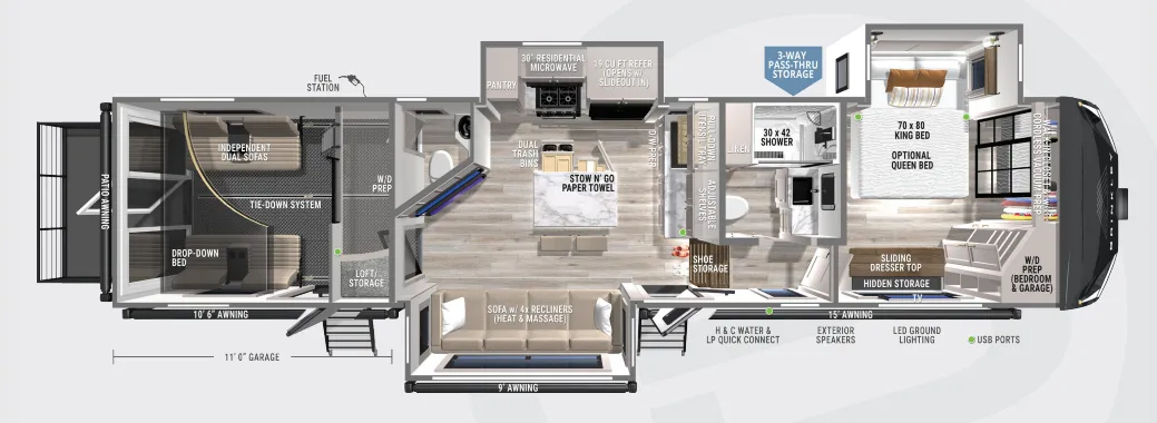 2027 Brinkley Model G 3500 - Floor plan